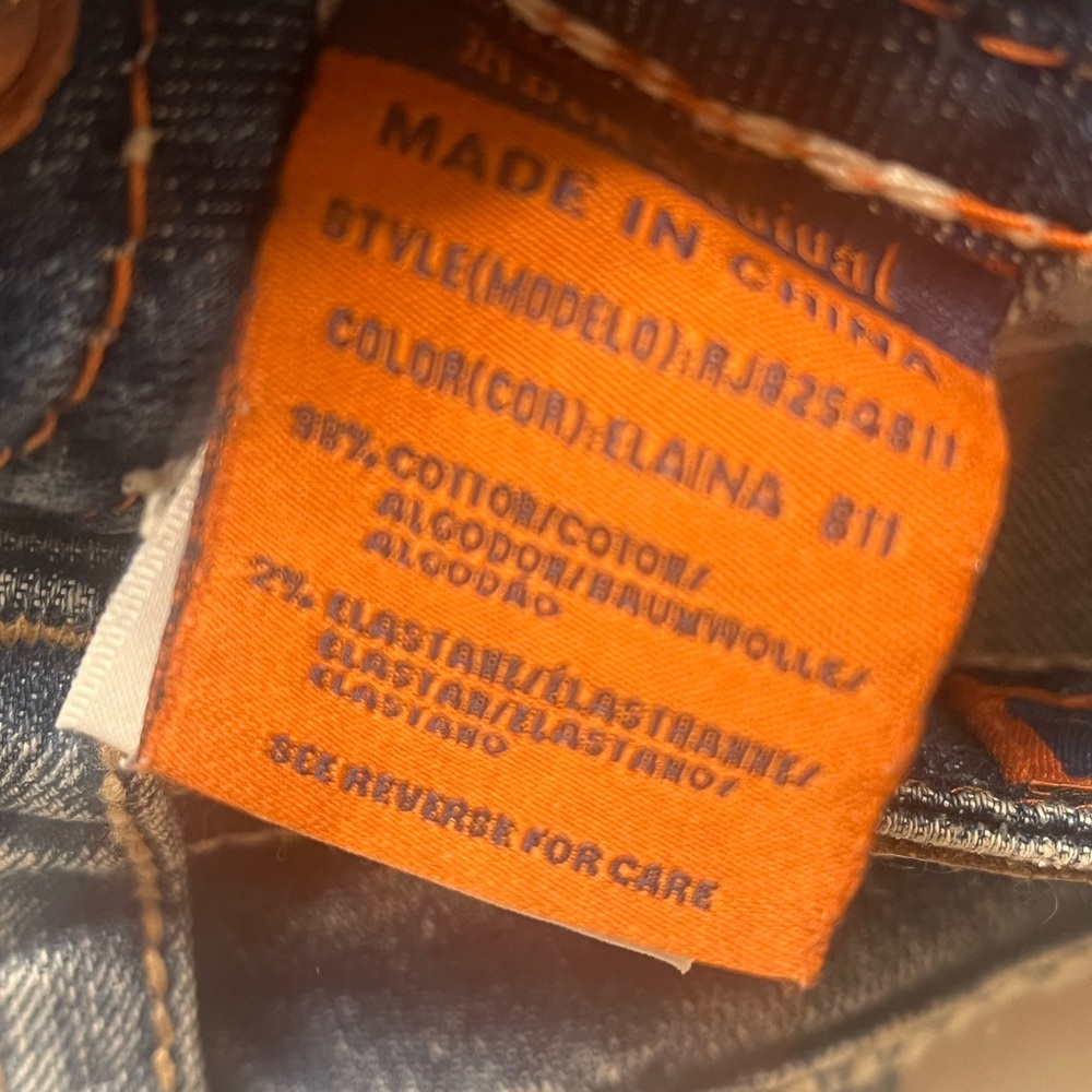 Preowned women’s Rock Revival Elaina Bootcut denim jeans sz 30 medium blue - Picture 10 of 10